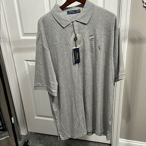 NWT Polo by Ralph Lauren Gray Classic Polo Shirt